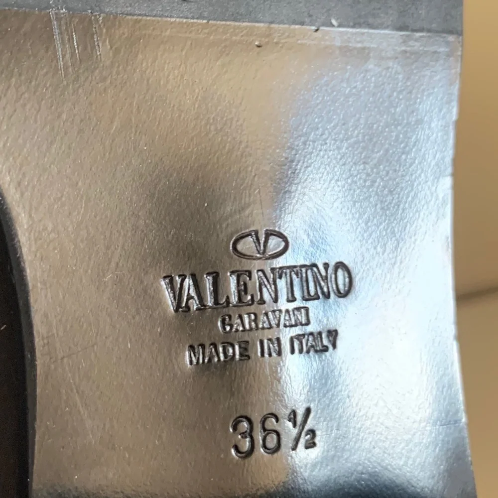 Valentino knee high leather boots